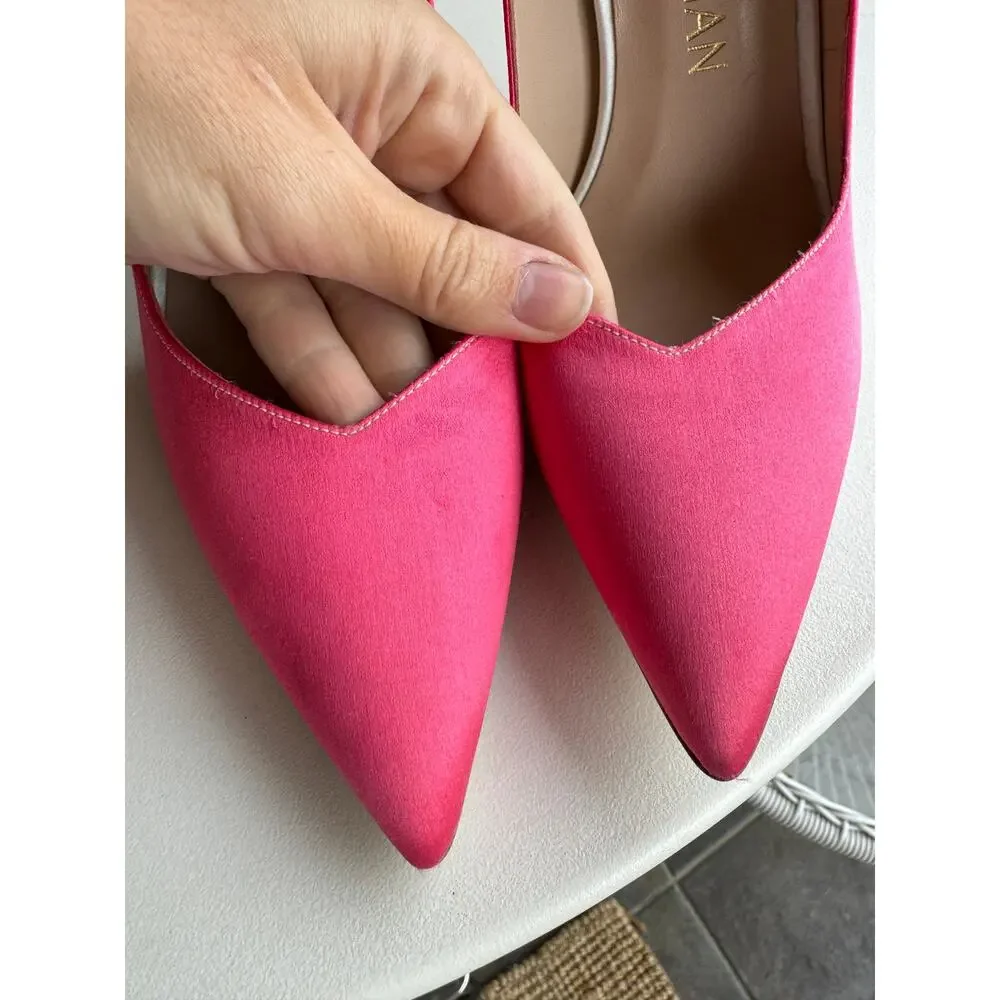 Stuart Weitzman Satin Pink High Heels